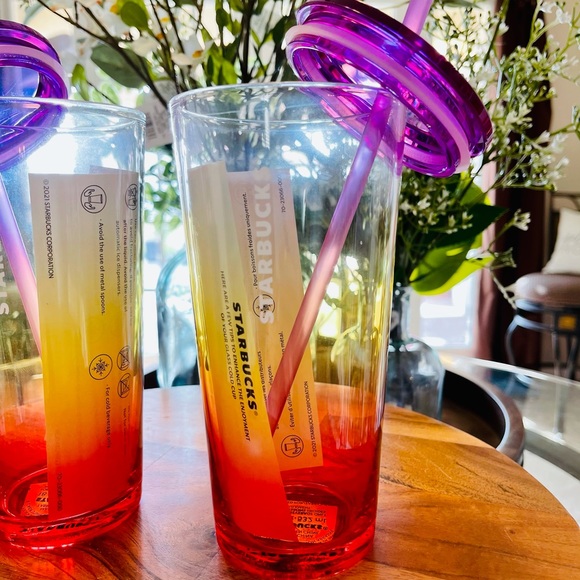 Starbucks Ombré Sunset Glass Reusable Tumbler - Picture 11 of 16